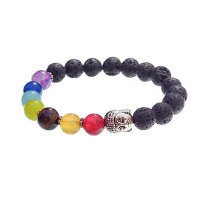 Project: Buddha Black Lava Bracelet | BeadKraft Wholesale Be